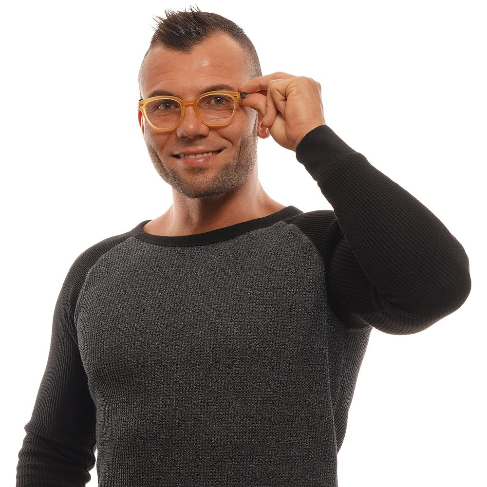 Ermenegildo Zegna Men’s Optical Frames – Honey Round Design, 50mm