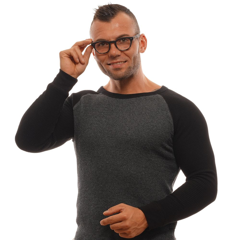 Ermenegildo Zegna Men's Optical Glasses – Black Trapezium Frame