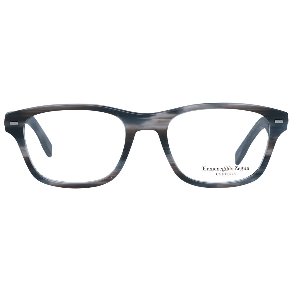 Ermenegildo Zegna Gray Men’s Optical Frames – Trapezium Style