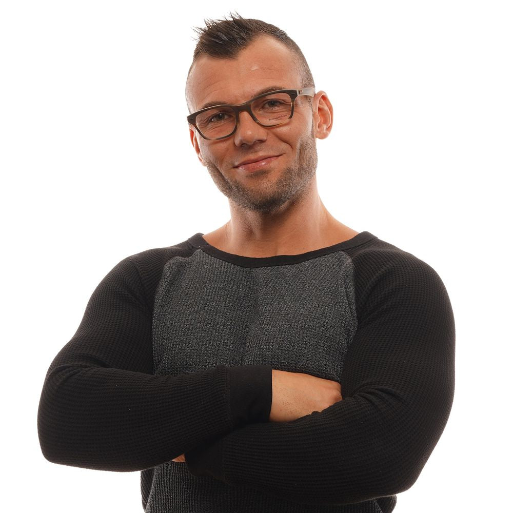 Ermenegildo Zegna Men's Optical Frames – Brown Trapezium Style