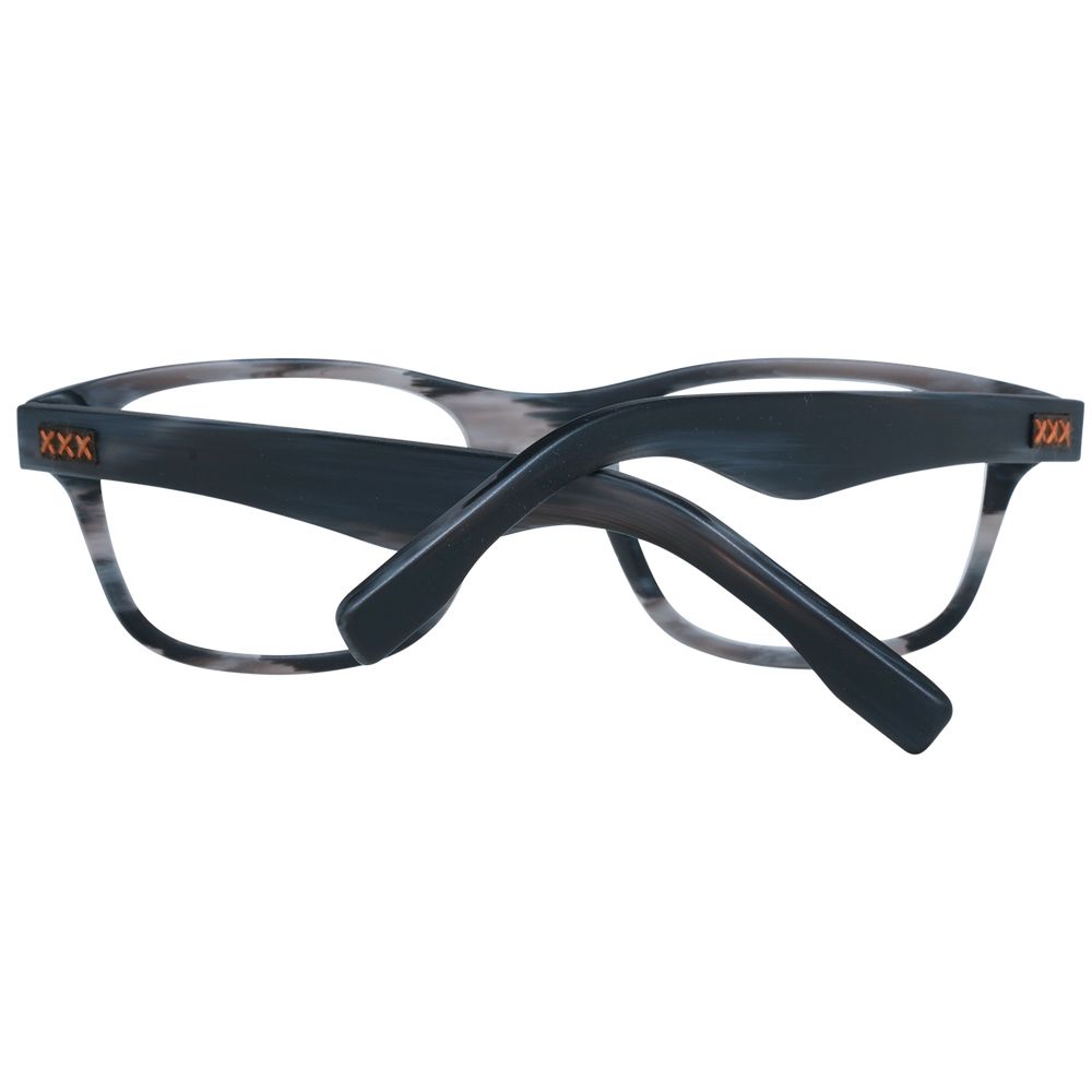 Ermenegildo Zegna Gray Men’s Optical Frames – Trapezium Style
