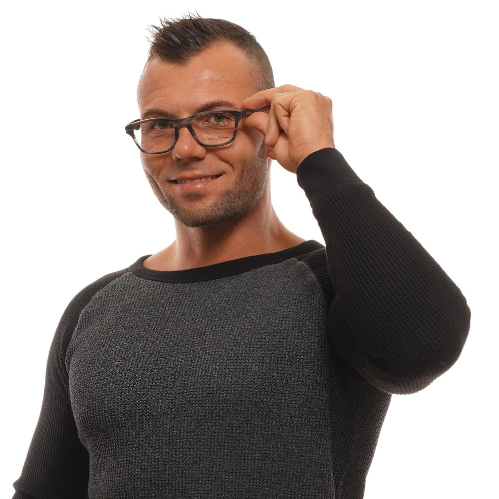 Ermenegildo Zegna Gray Men’s Optical Frames – Trapezium Style