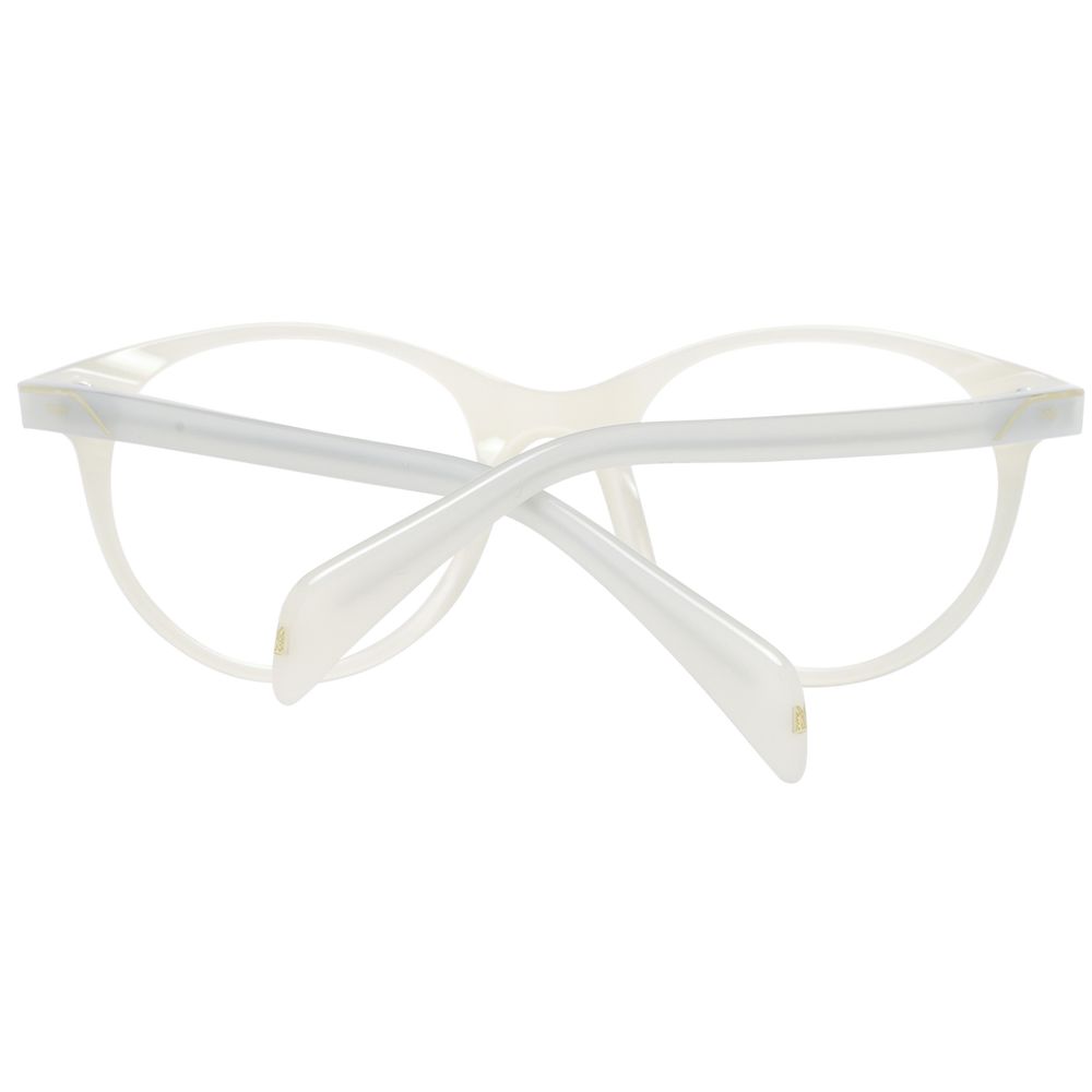 Maje Women’s Optical Frames – White Round Frame, 49mm