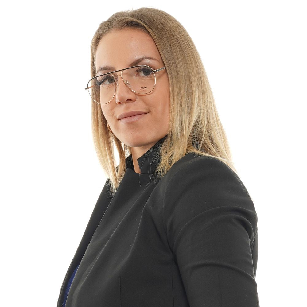 Maje Gold Women’s Optical Frames – Stylish Aviator Design