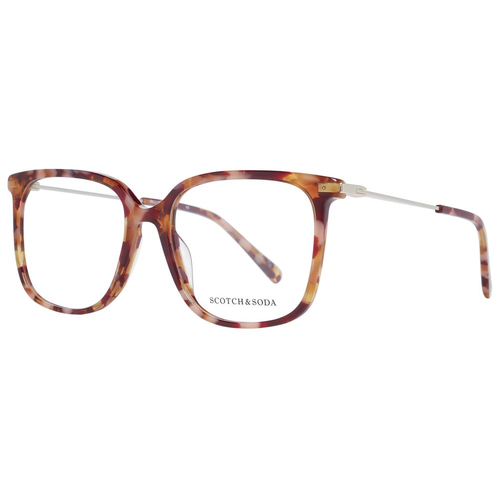 Scotch & Soda Women’s Optical Glasses – Orange Square Frame, 54mm