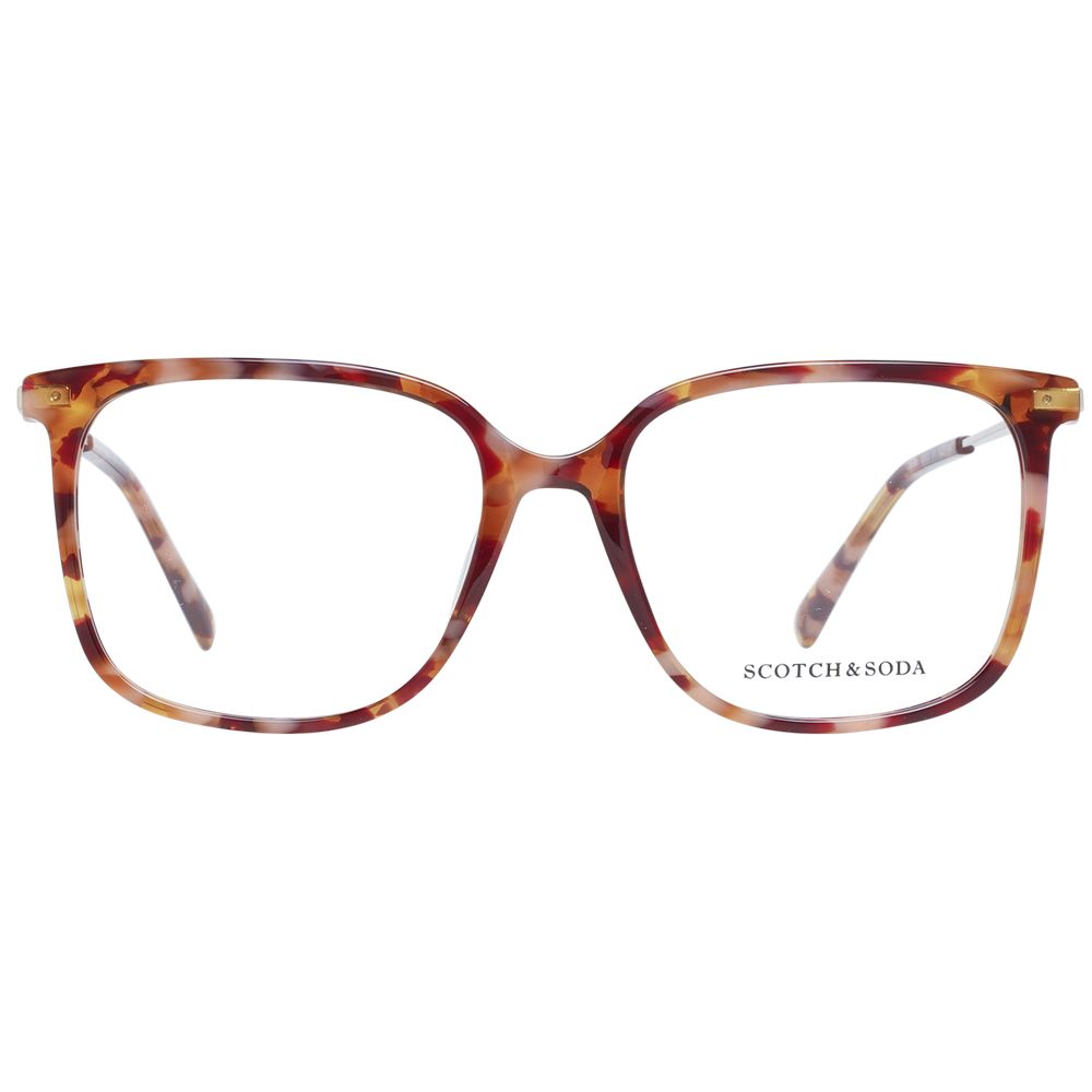 Scotch & Soda Women’s Optical Glasses – Orange Square Frame, 54mm