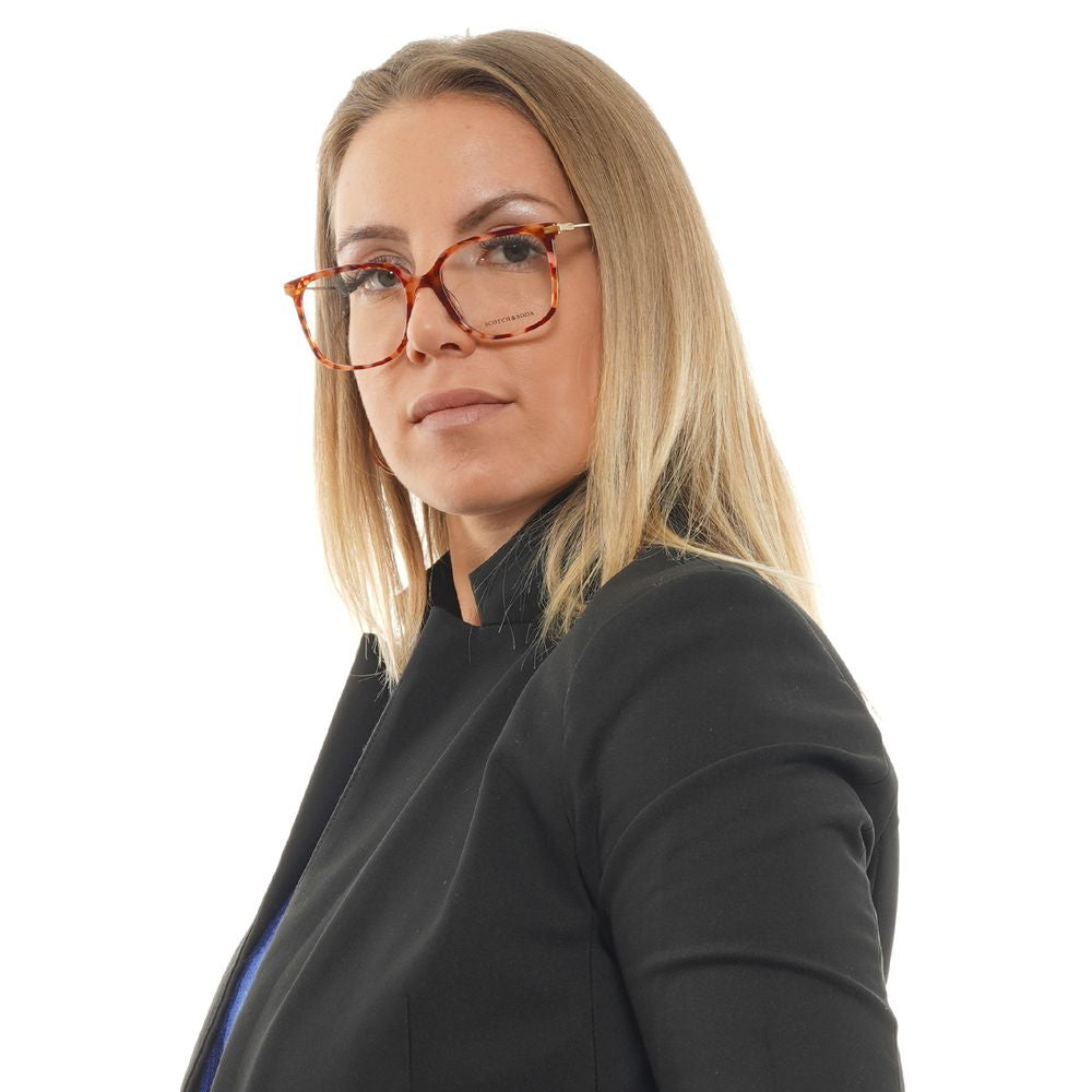 Scotch & Soda Women’s Optical Glasses – Orange Square Frame, 54mm