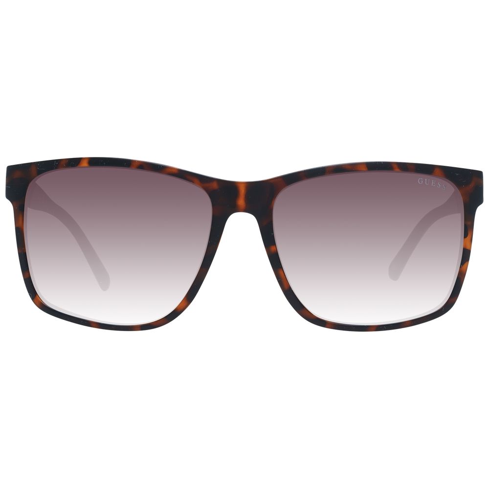 Guess Men’s Sunglasses – Brown Square Frame with Gradient Lenses, 60mm