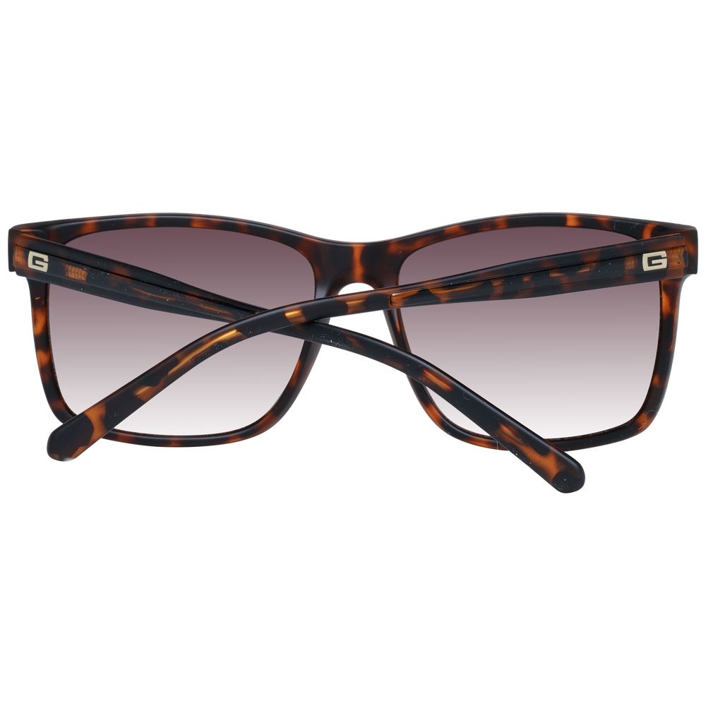 Guess Men’s Sunglasses – Brown Square Frame with Gradient Lenses, 60mm