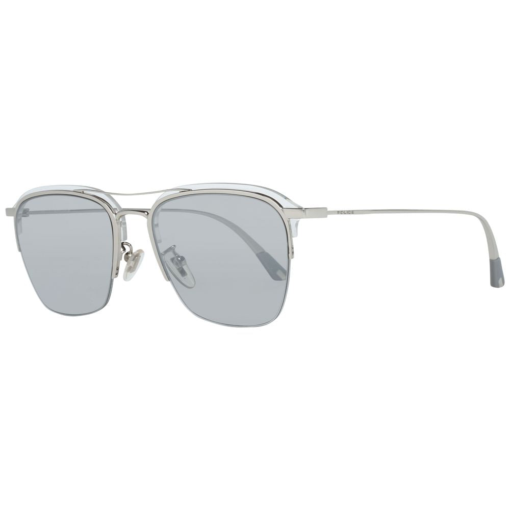 Police Silver Men Sunglasses - Stylish Protection with a Modern Edge