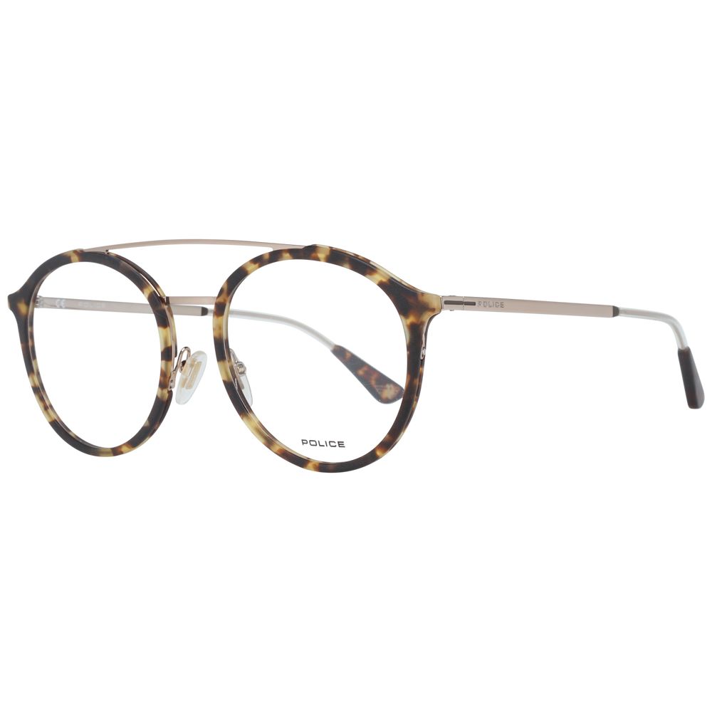 Police Brown Men’s Optical Frames – Aviator Full-Rim Design