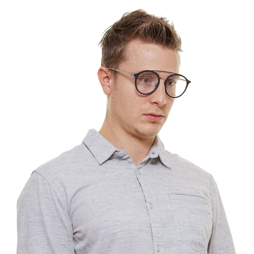Police Gray Men’s Optical Frames – Aviator Full-Rim Design