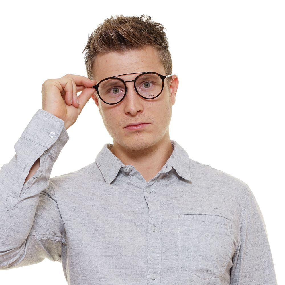 Police Brown Men’s Optical Frames – Stylish Aviator Design