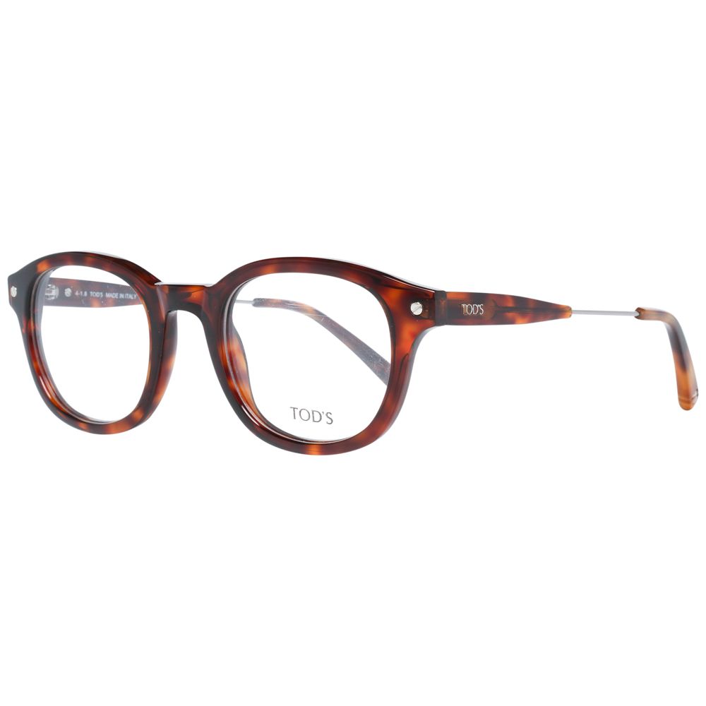 Tod's Brown Unisex Optical Frames – Classic Round Design