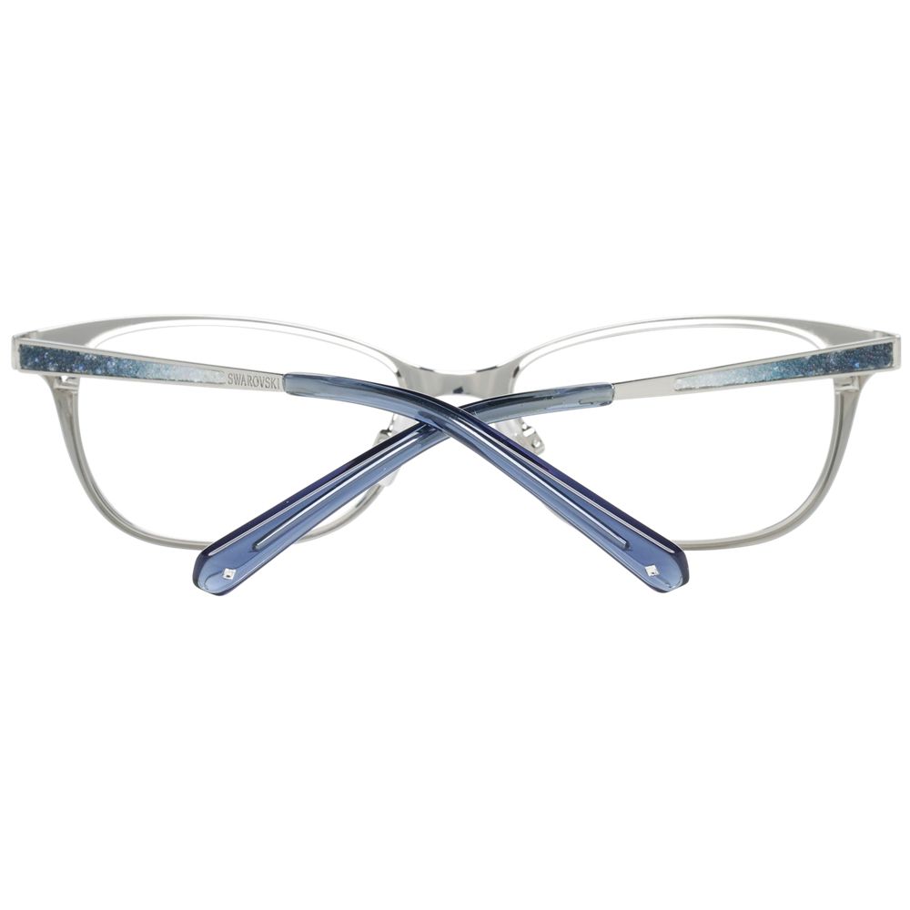 Swarovski Women’s Optical Frames – Silver Trapezium Design, 52mm