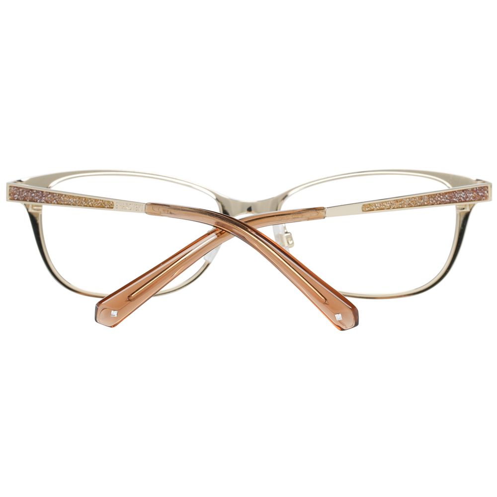 Swarovski Women’s Optical Frames – Gold Rectangle Style, 52mm
