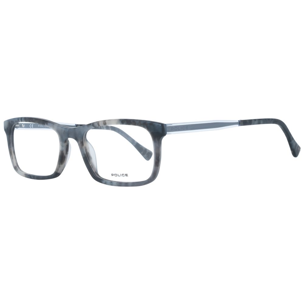 Police Men’s Optical Frames – Grey Rectangle Design, 52mm