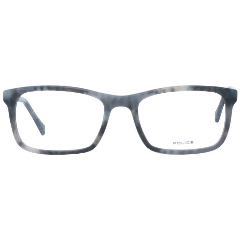 Police Men’s Optical Frames – Grey Rectangle Design, 52mm