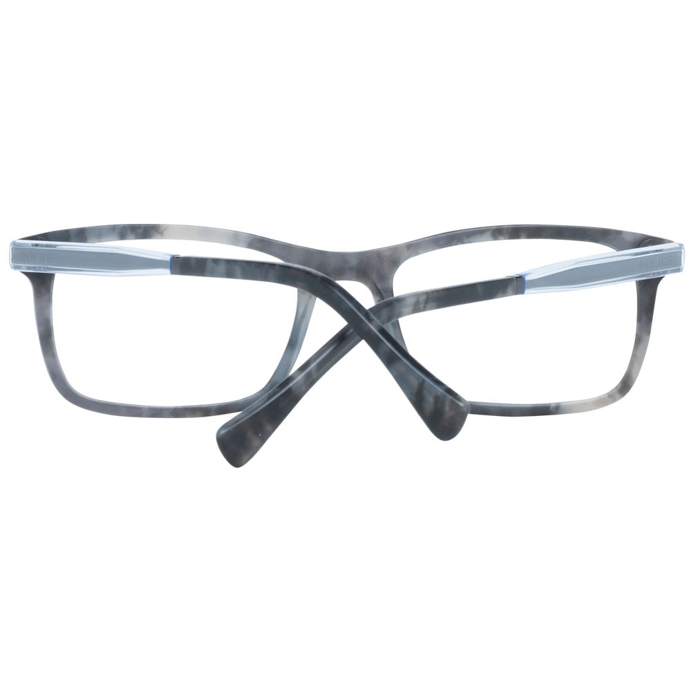 Police Men’s Optical Frames – Grey Rectangle Design, 52mm