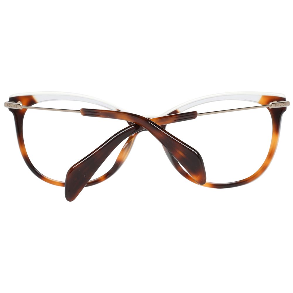 Police Women’s Optical Frames – Brown Square Full-Rim