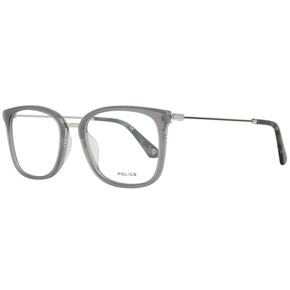 Police Men's Optical Frames – Grey Square Full-Rim, 51mm