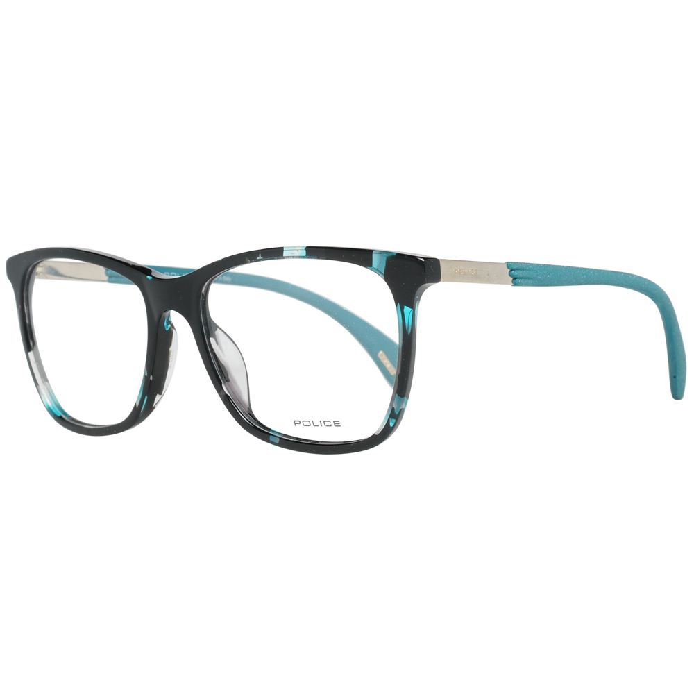 Police Women’s Optical Frames – Black Square Full-Rim, 53mm