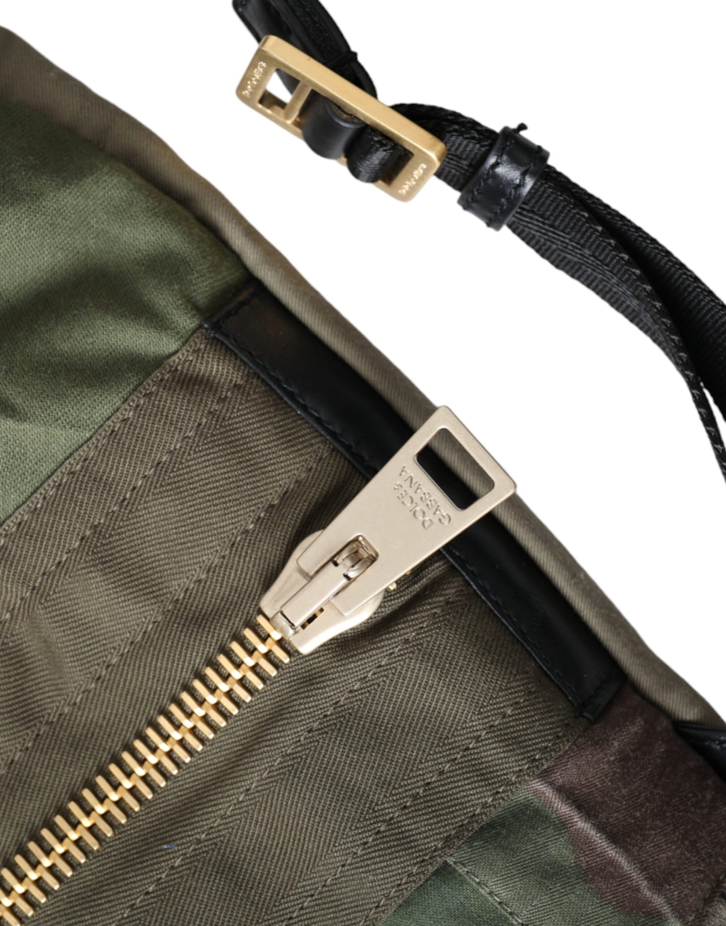 - Military Green Patchwork Rucksack Backpack Bag