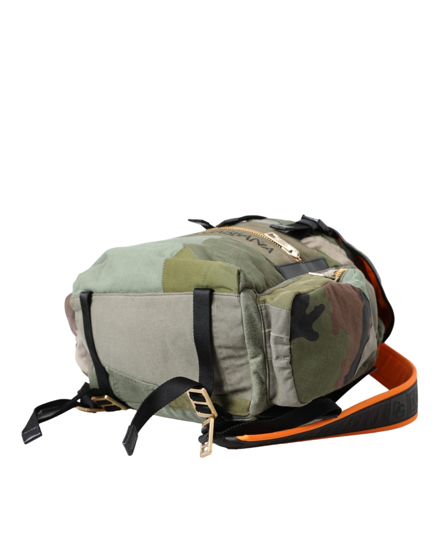 - Military Green Patchwork Rucksack Backpack Bag