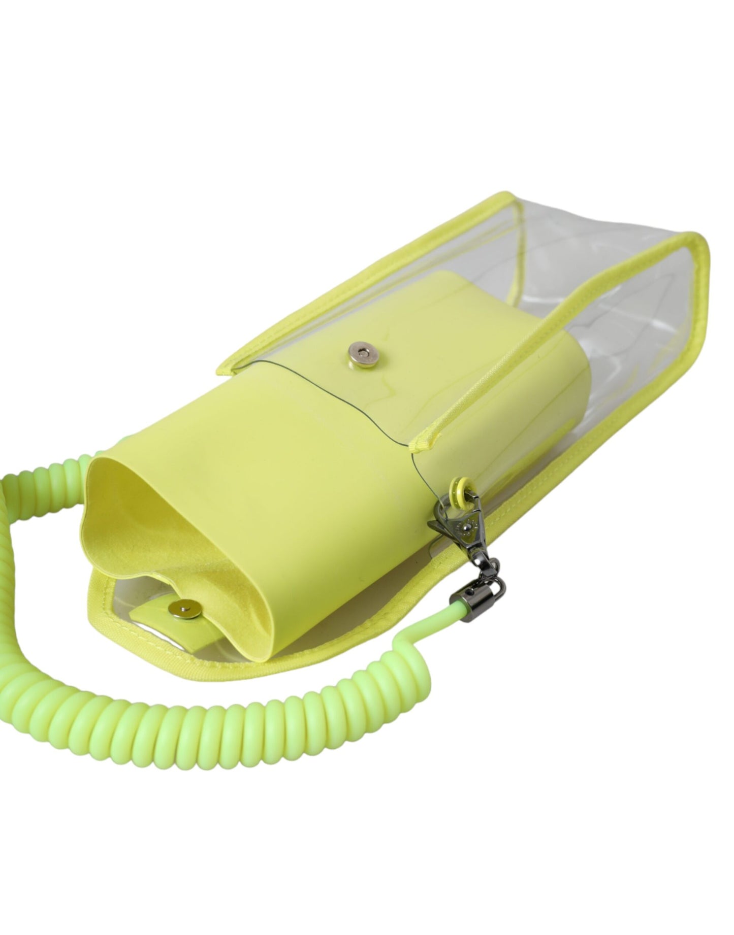 - Yellow Green Plastic DG Logo Neck Strap Cardholder Wallet