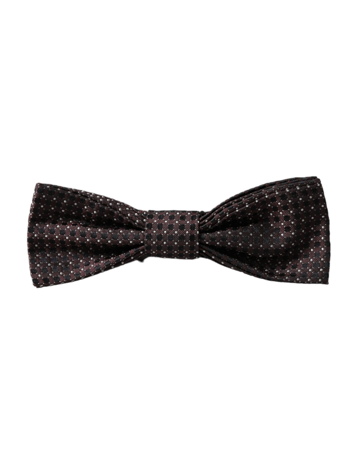 - Brown Fantasy Silk Adjustable Neck Men Papillon Bow Tie