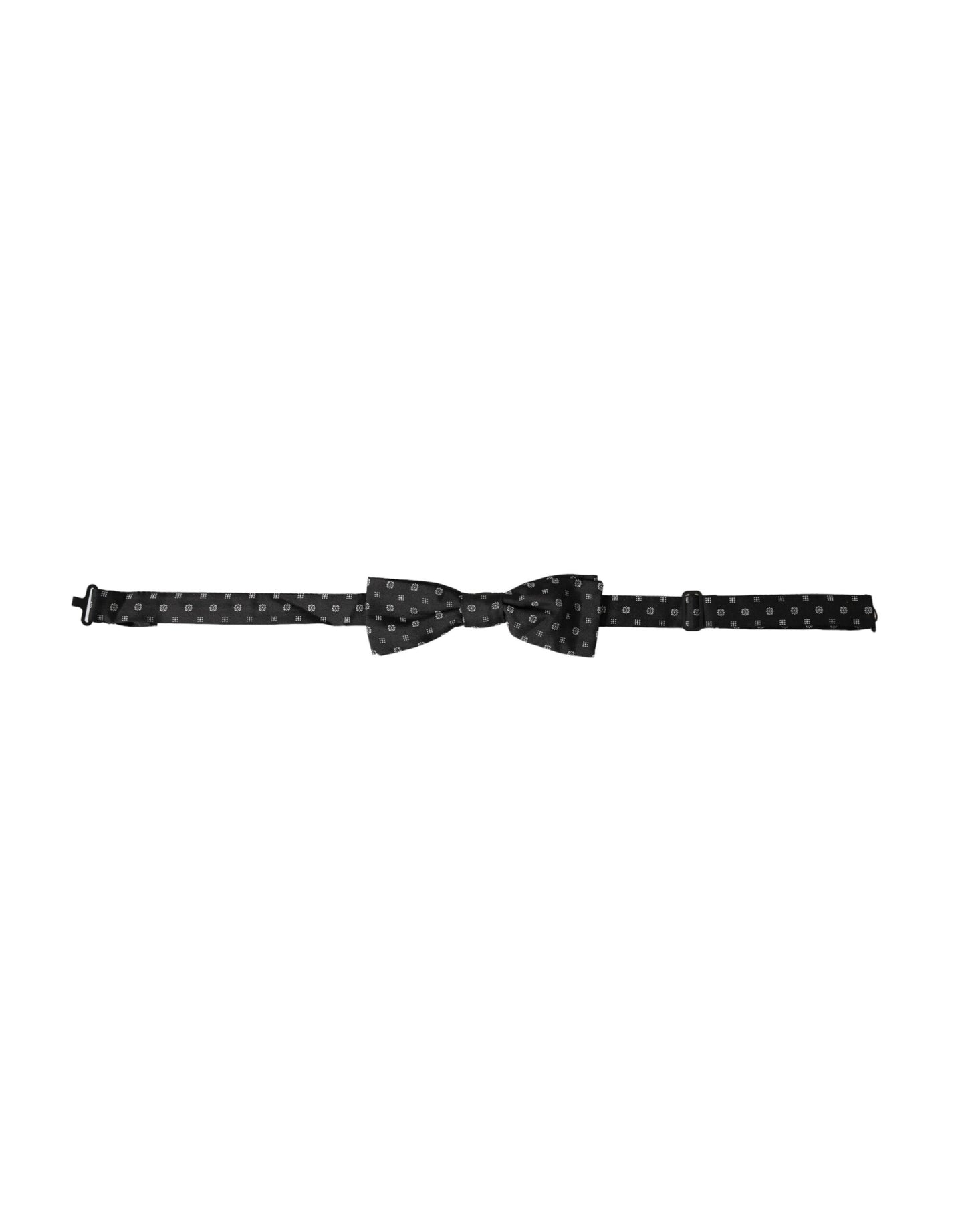 - Black Silk Fantasy Adjustable Neck Men Papillon Bow Tie