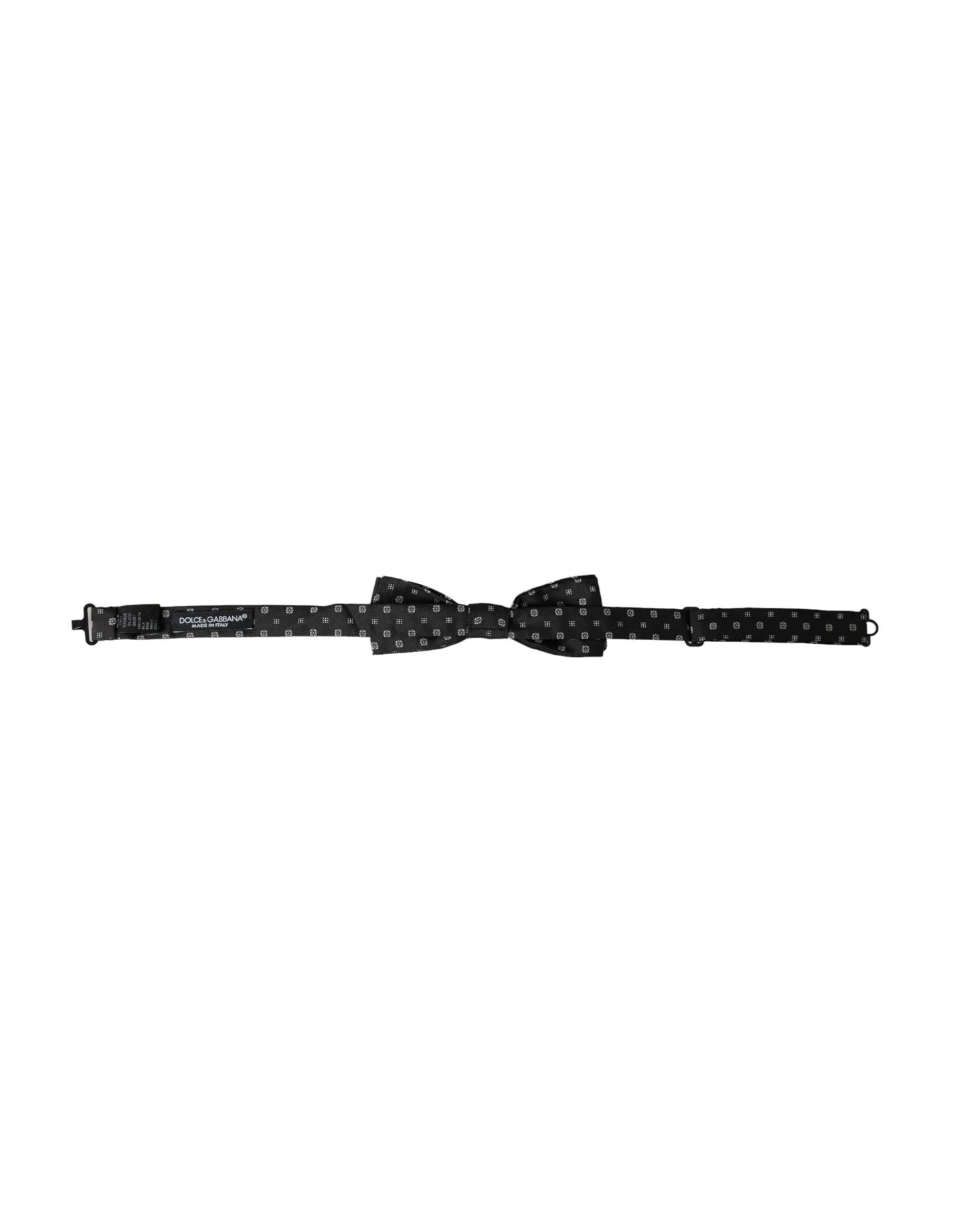 - Black Silk Fantasy Adjustable Neck Men Papillon Bow Tie