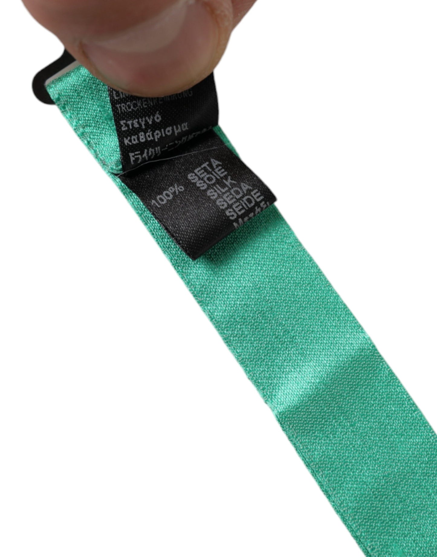 - Mint Green Silk Adjustable Neck Men Bow Tie