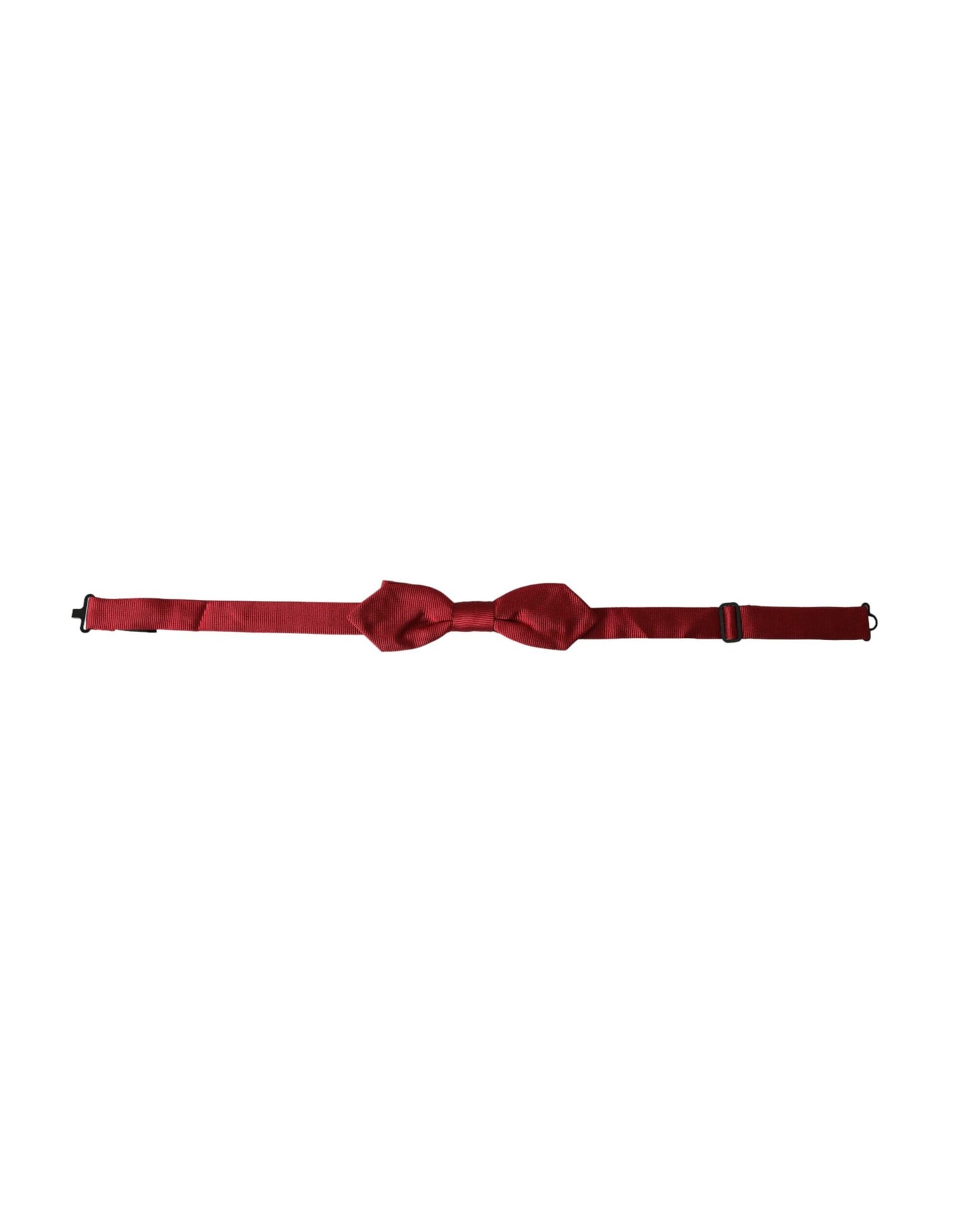 - Red Silk Jacquard Adjustable Neck Men Bow Tie