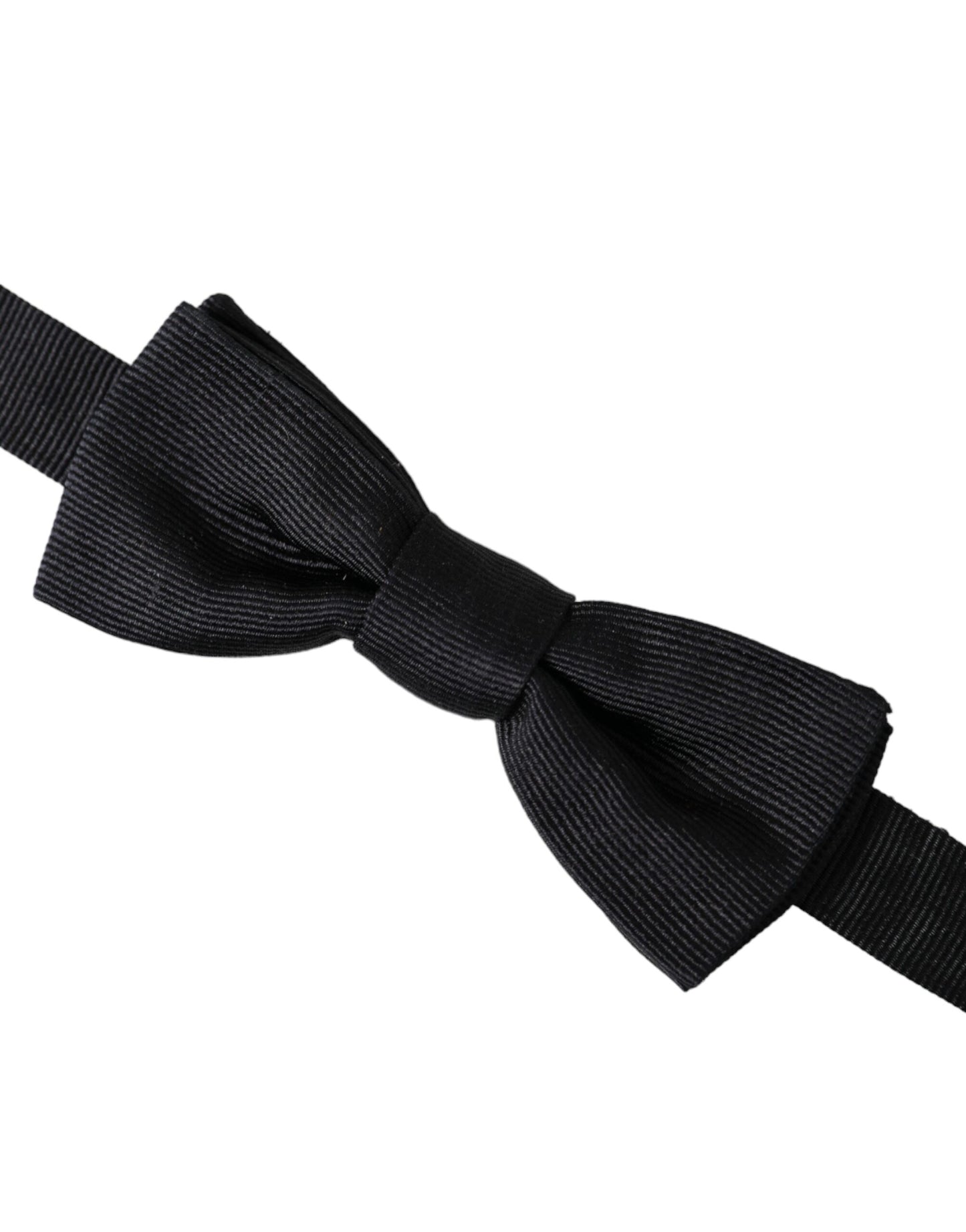 - Black Silk Adjustable Neck Men Bow Tie