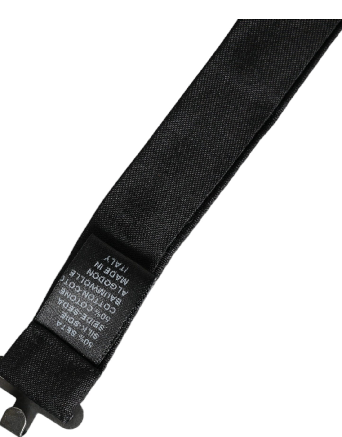 - Dark Gray Silk Adjustable Neck Men Bow Tie