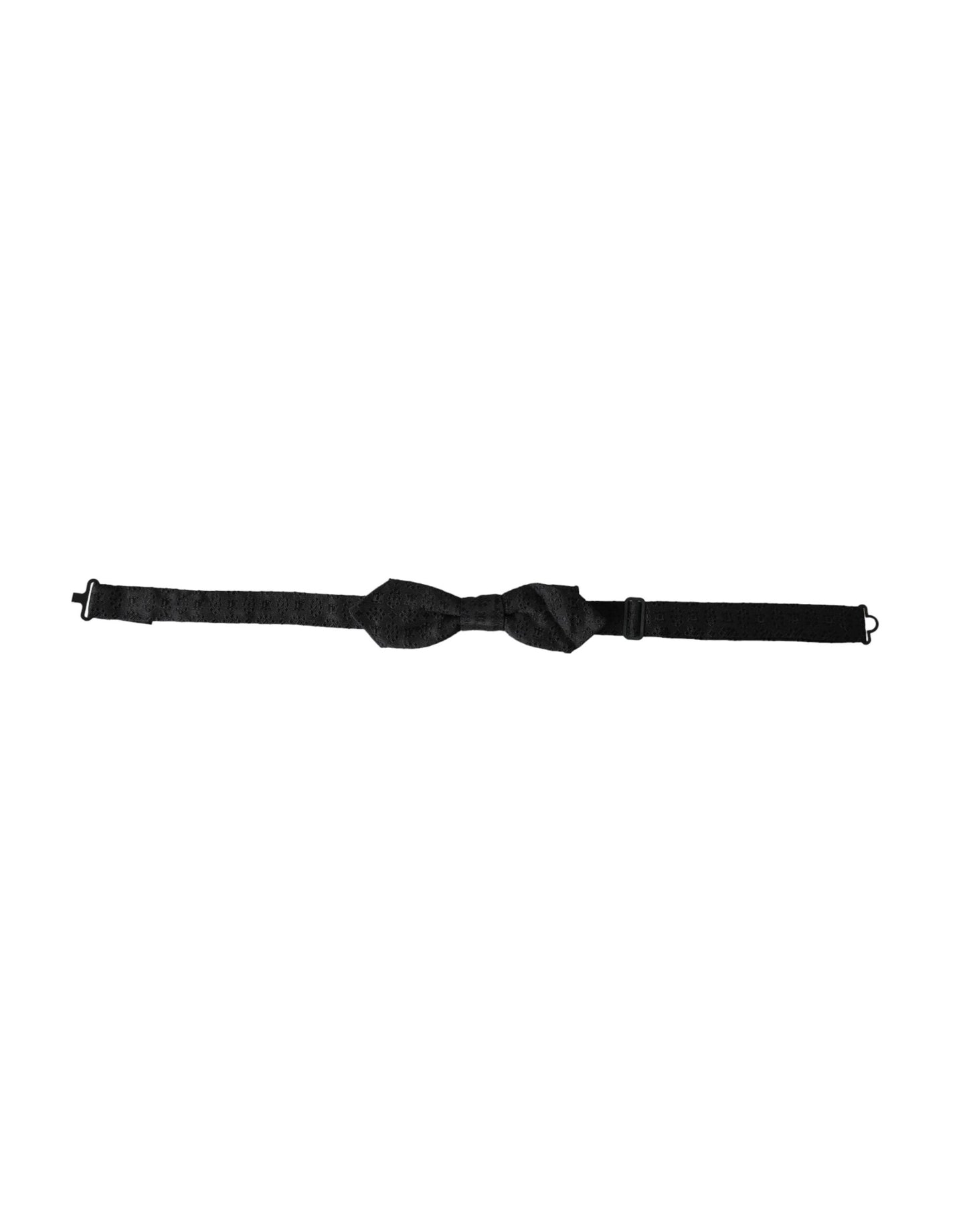 - Black Silk Fantasy Adjustable Neck Men Bow Tie
