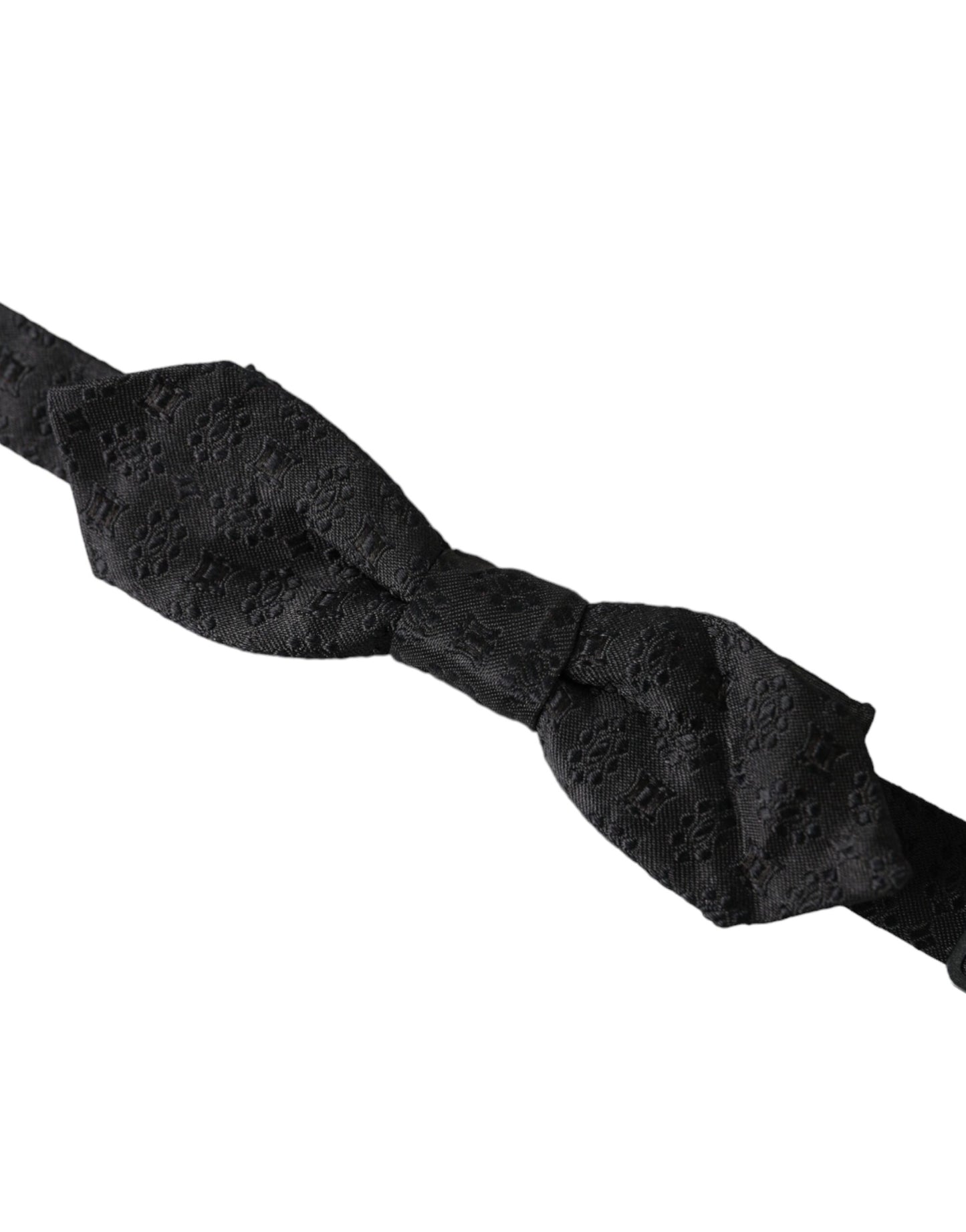 - Black Silk Fantasy Adjustable Neck Men Bow Tie