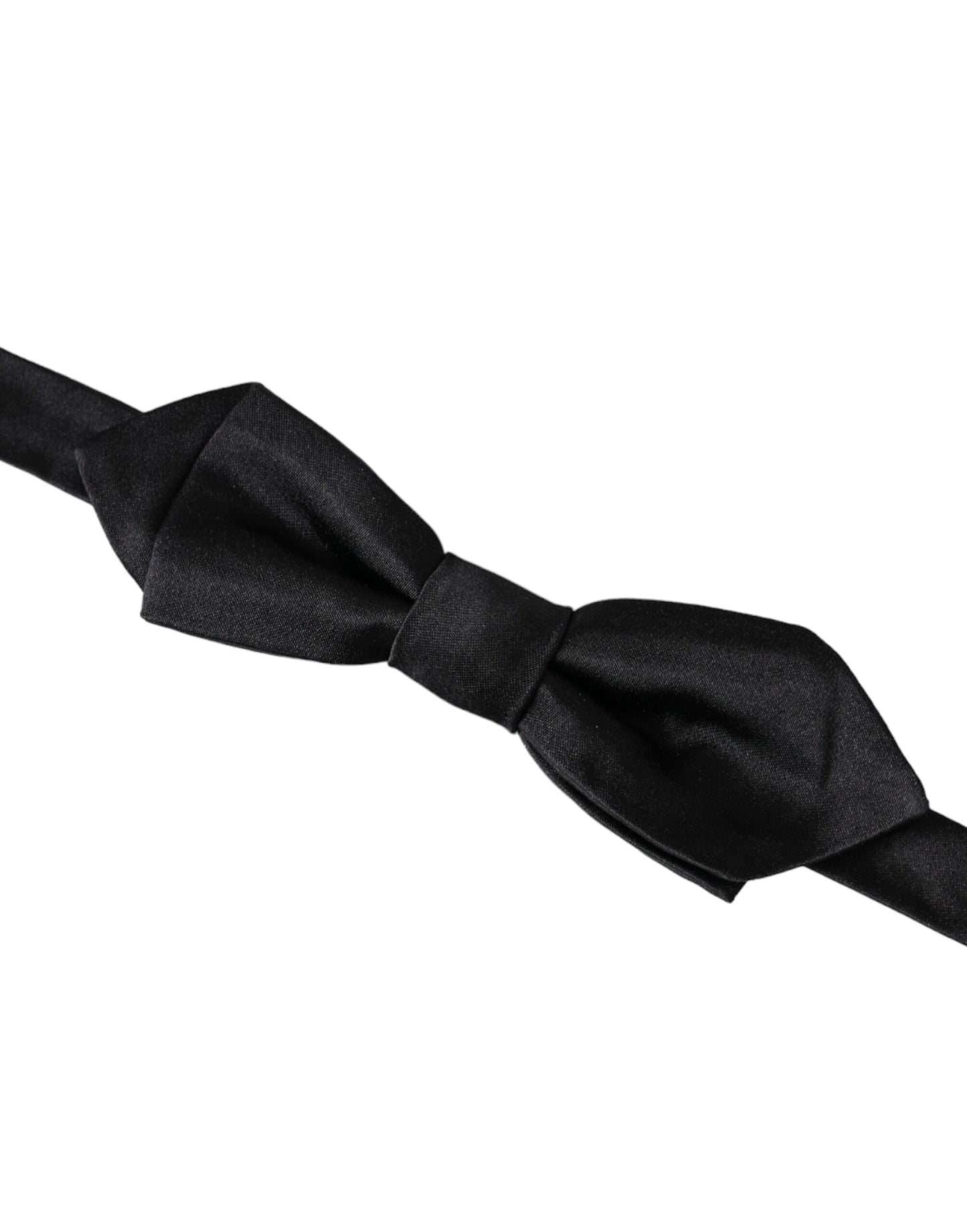 - Black Silk Adjustable Neck Men Bow Tie