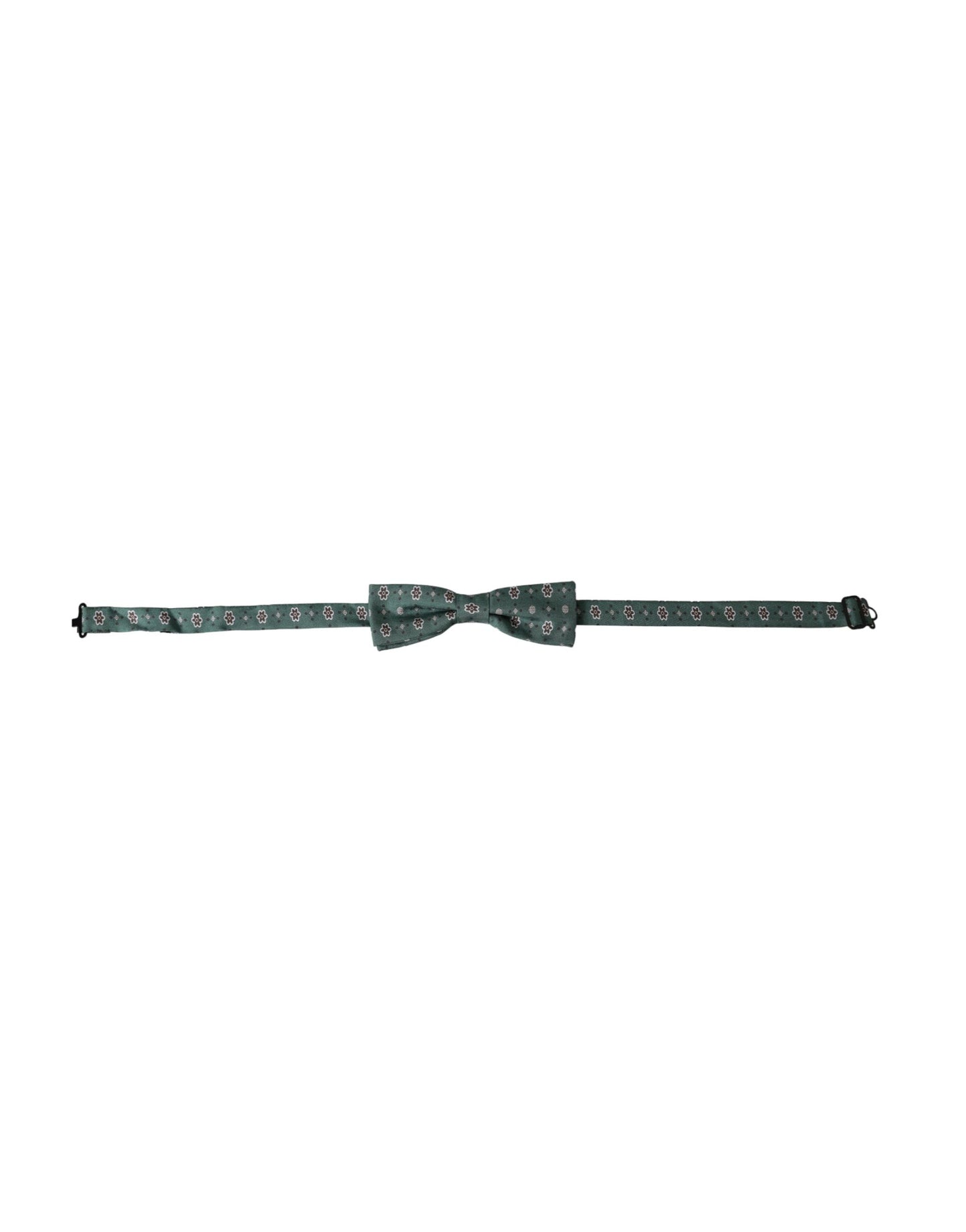 - Mint Green Floral Adjustable Neck Men Bow Tie