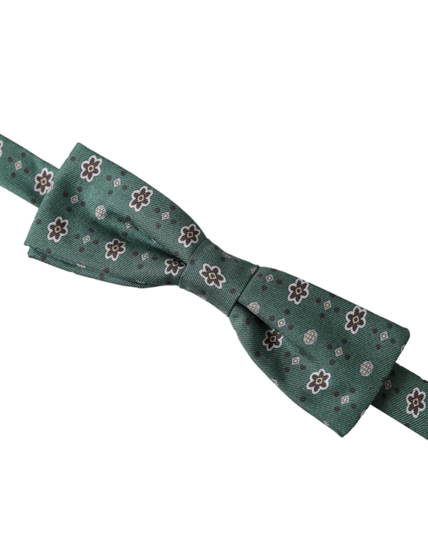 - Mint Green Floral Adjustable Neck Men Bow Tie