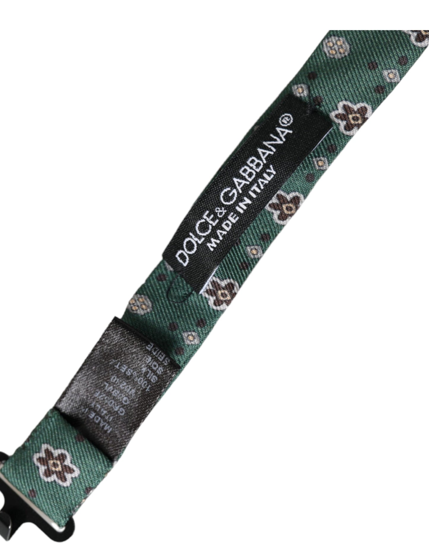 - Mint Green Floral Adjustable Neck Men Bow Tie