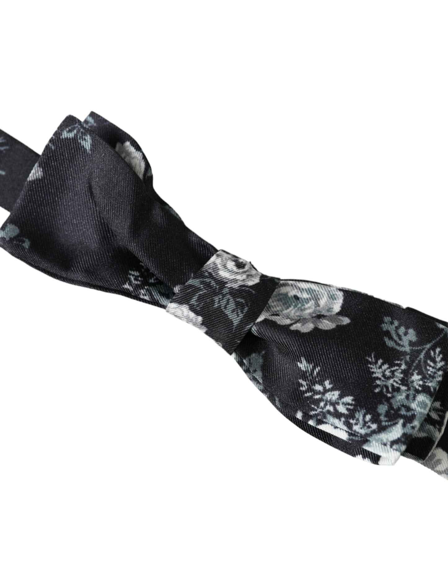 - Black Floral Fantasy Adjustable Neck Men Bow Tie