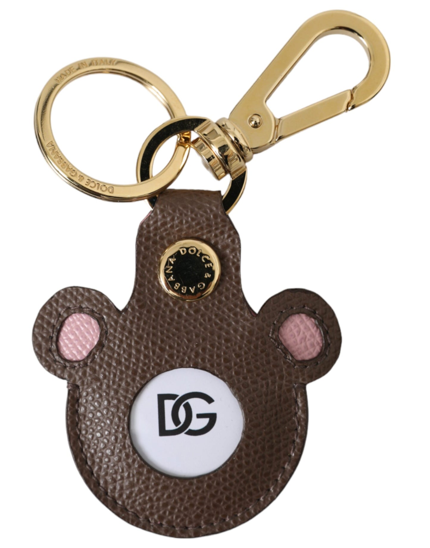 - Multicolor Dauphine Calfskin DG Logo Keyring Keychain