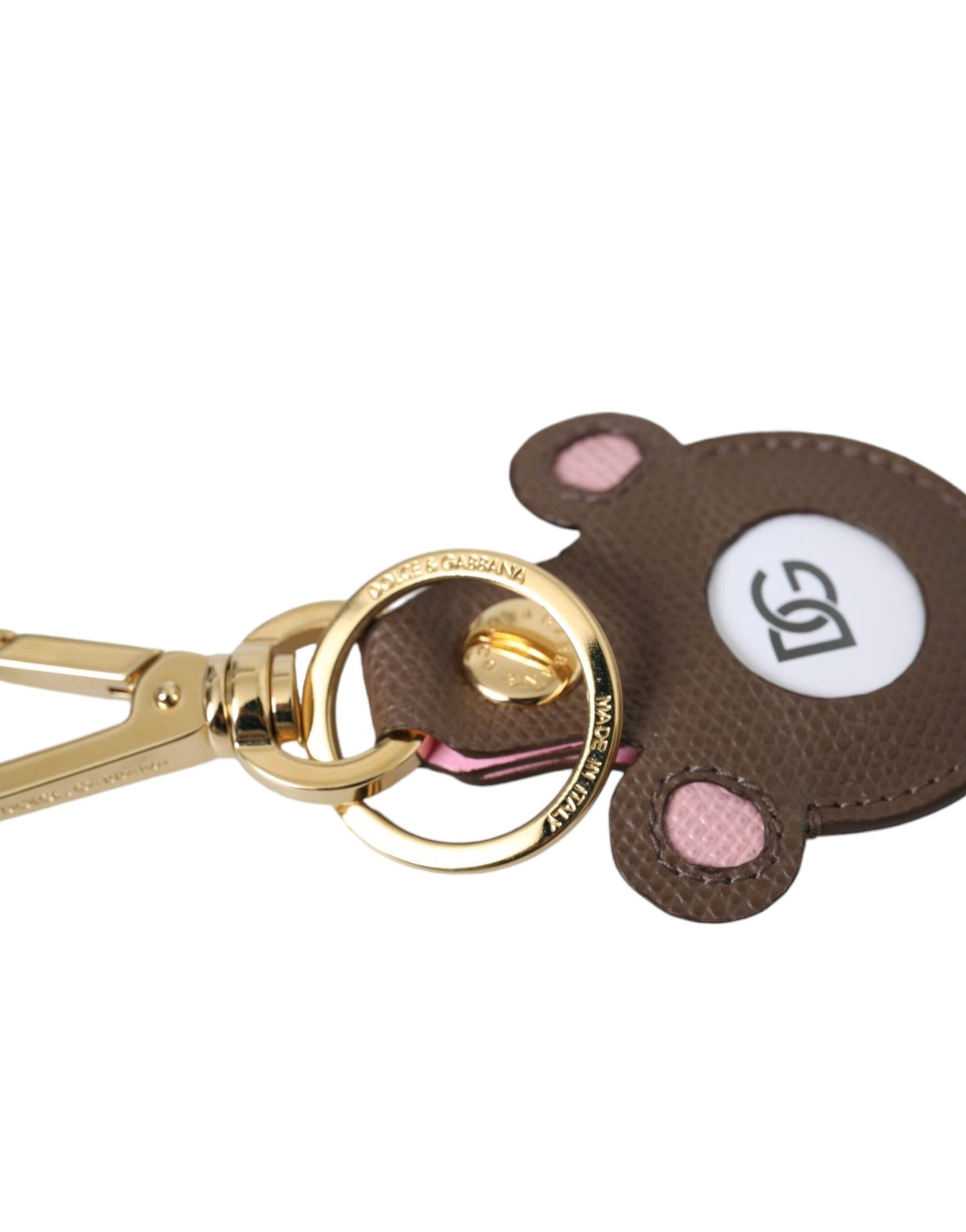 - Multicolor Dauphine Calfskin DG Logo Keyring Keychain