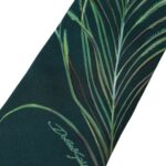 - Green Printed 100% Silk Adjustable Men Tie