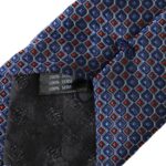 - Navy Blue Silk Patterned Adjustable Men Tie