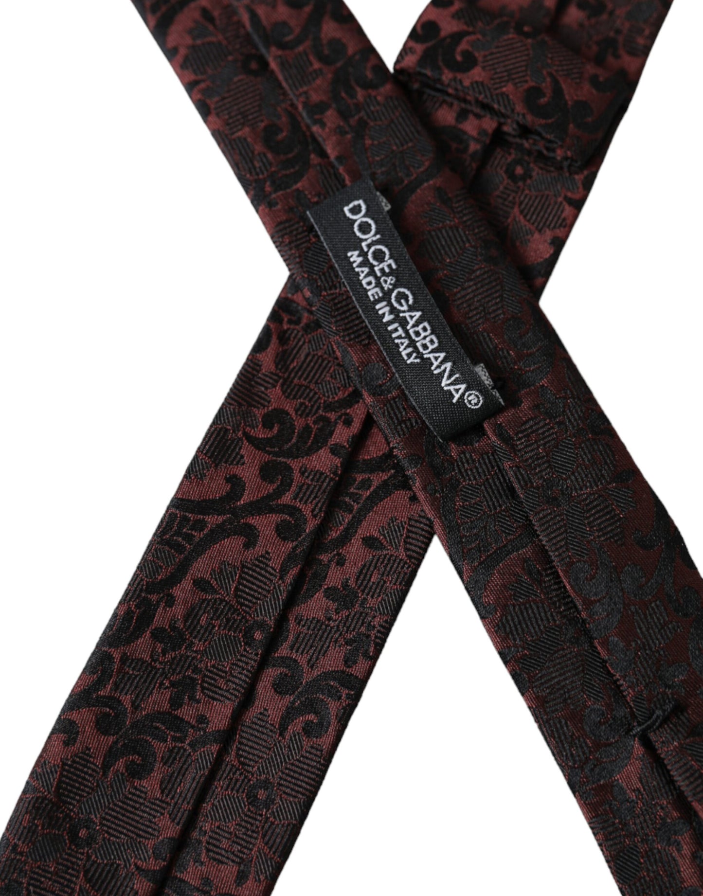 - Maroon Floral Fantasy Silk Adjustable Men Tie