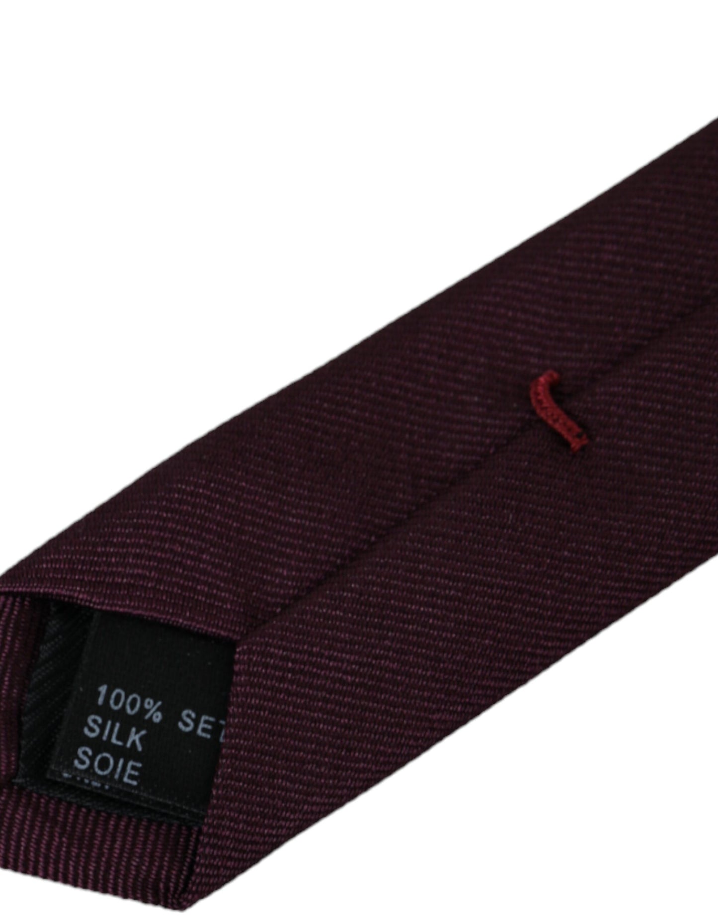 - Bordeaux Solid 100% Silk Adjustable Men Tie