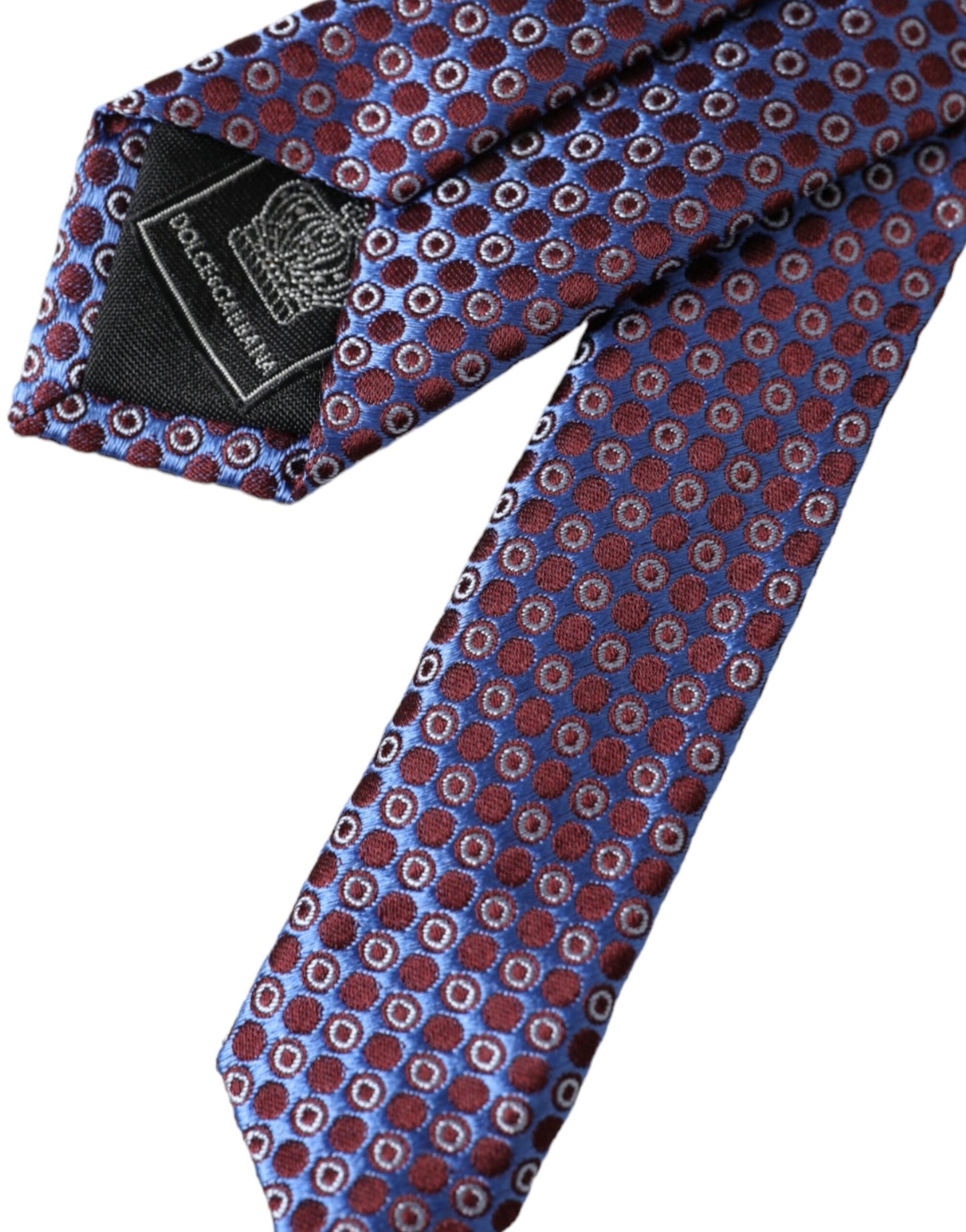 - Blue Purple Patterned Silk Adjustable Men Tie